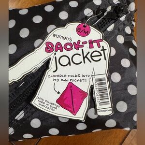 Women's Polka Dot Jacket - Black and White